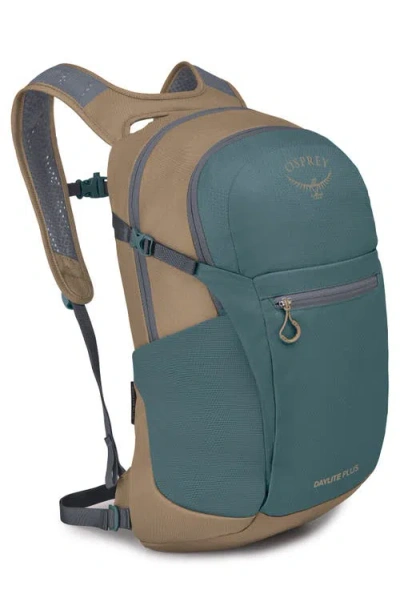 Osprey Daylite Plus Backpack In Cascade Blue/latte Brown