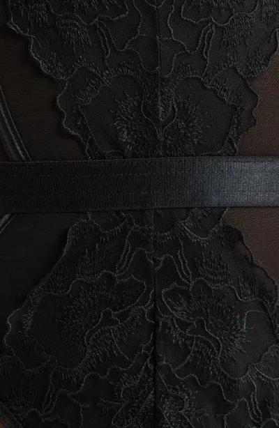Kilo Brava Cutout Underwire Teddy In Black