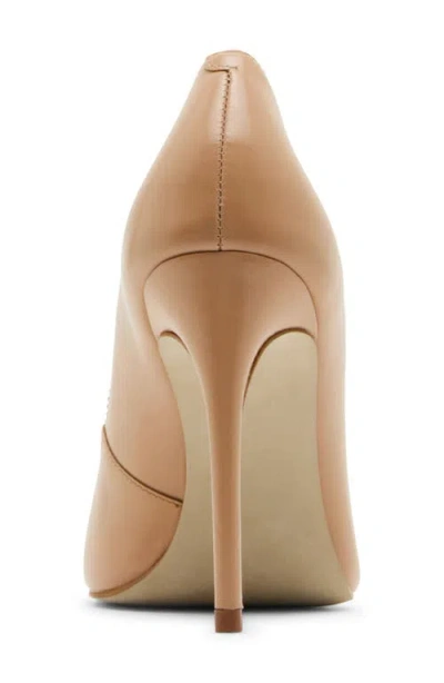 Steve Madden Noir Pointed Toe Pump In Tan Leather