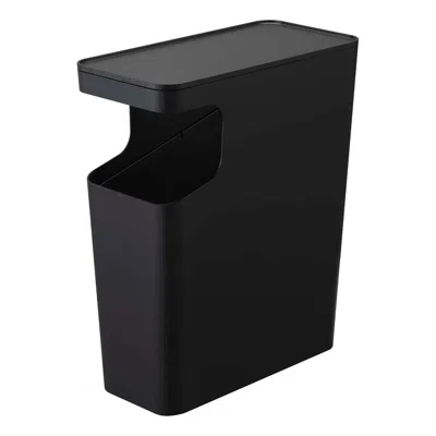 Yamazaki Home Side Table Trash Can, Abs Plastic, 4 Gallons, 15 Liters, No Assembly