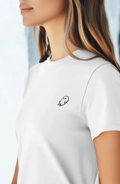 Dalix Ghost Womens Relaxed Tee In White