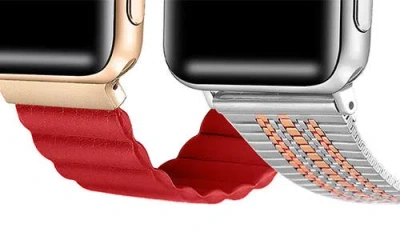 The Posh Tech Assorted 2-pack Apple Watch® Watchbands In Red Assorted