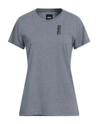 Colmar Woman T-shirt Grey Size L Polyester, Cotton In Grey