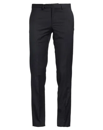 Tombolini Man Pants Midnight Blue Size 38 Virgin Wool In Black