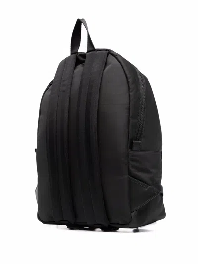 Alexander Mcqueen Black Graffiti Metropolitan Printed Backpack In Black
