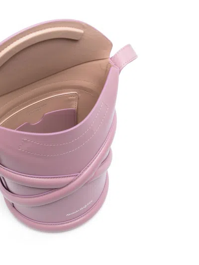 Alexander Mcqueen Alexander Mc Queen The Curve Leather Bucket Bag In Pink