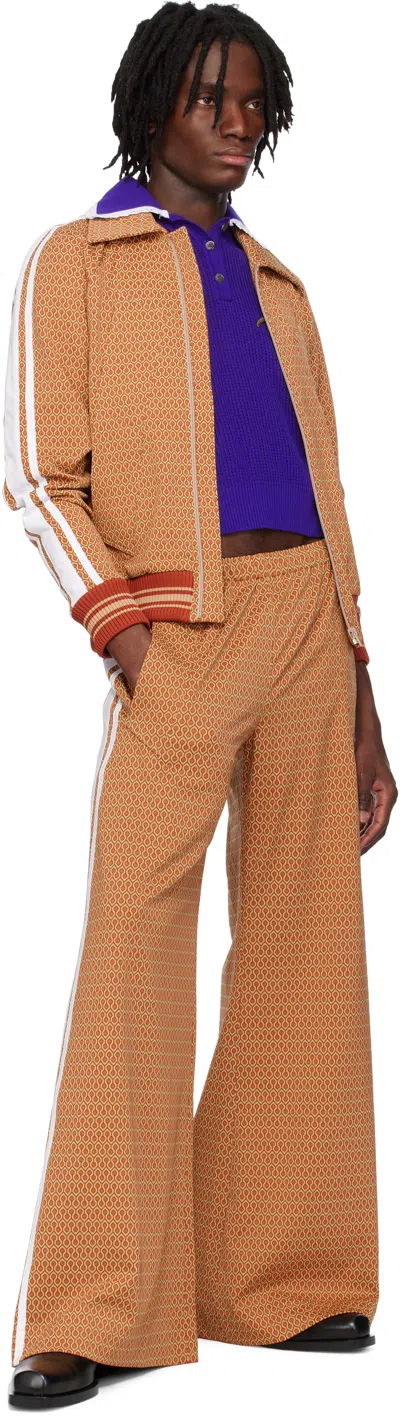 Egonlab Tan Track Jacket In Maglia Track Jacket