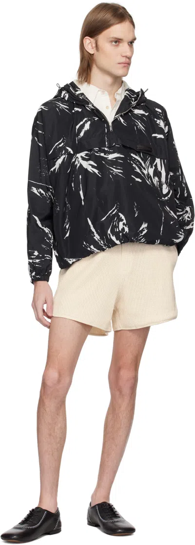 Wales Bonner Althea Mcnish Bloom Print Anorak In Black