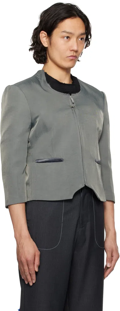 Ader Error Gray Product 3. Blazer In Charcoal