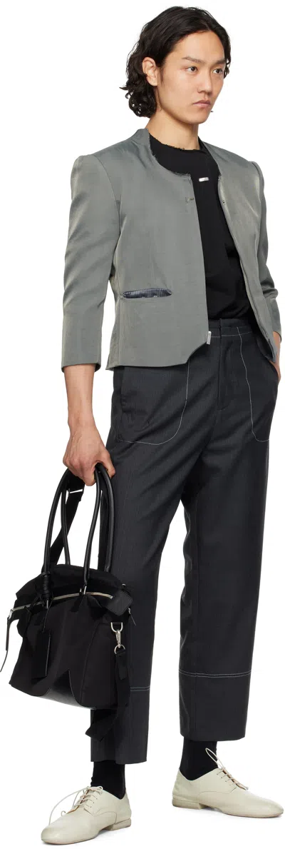 Ader Error Gray Product 3. Blazer In Charcoal