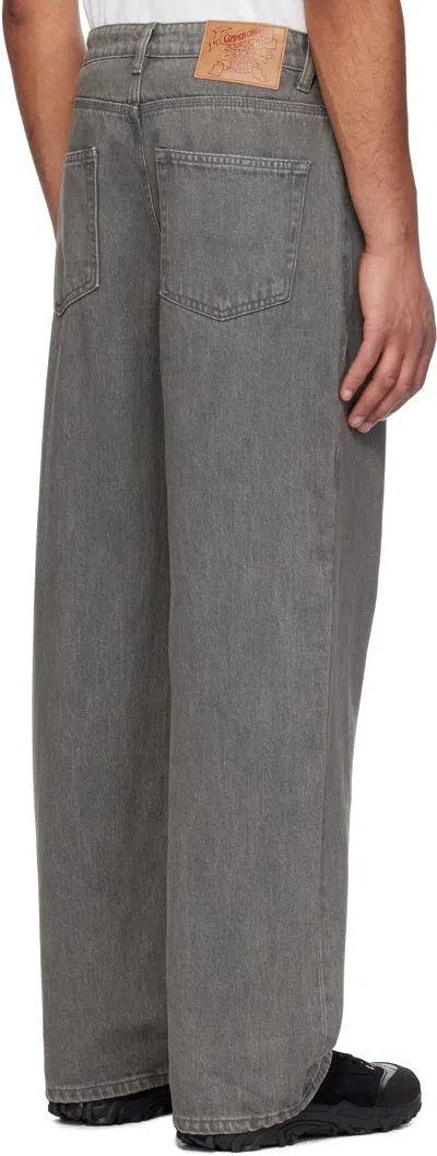 Coor Gray Loose Fit Tinted Jeans In Gray