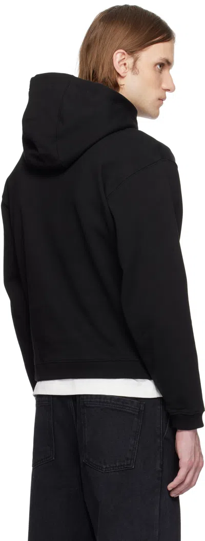 Ader Error Long-sleeved Hooded Sweatshirt In Black