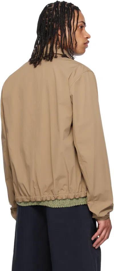 Moncler Evandro Jacket Cuffs Elasticated In Brown