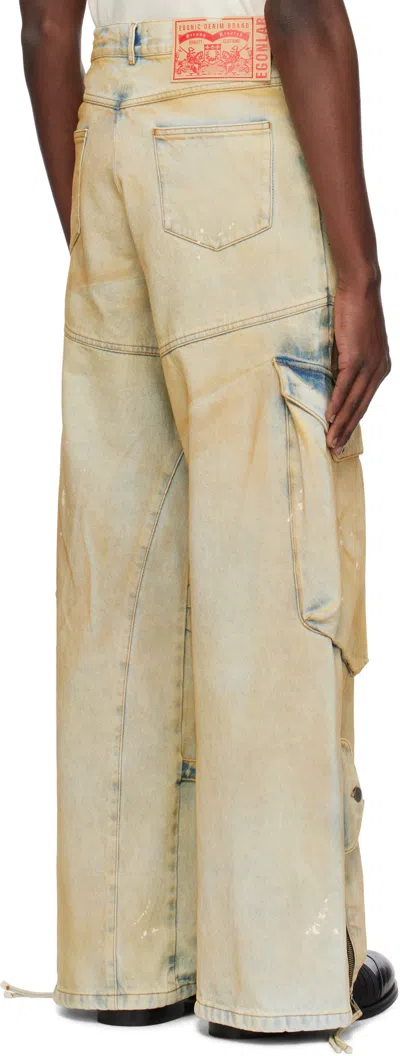 Egonlab Beige Cargo Jeans In Neutral