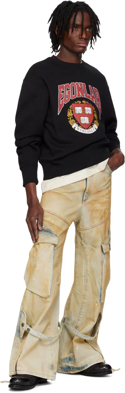 Egonlab Beige Cargo Jeans In Neutral