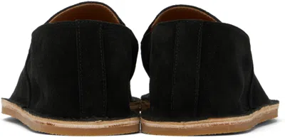 Dries Van Noten Black Suede Espadrilles In 900 Black