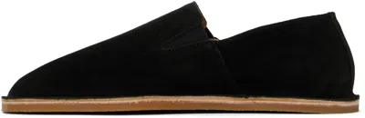 Dries Van Noten Black Suede Espadrilles In 900 Black