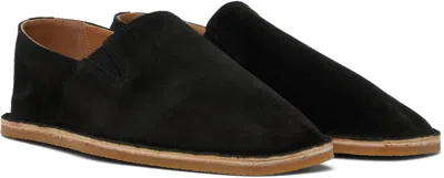Dries Van Noten Black Suede Espadrilles In 900 Black