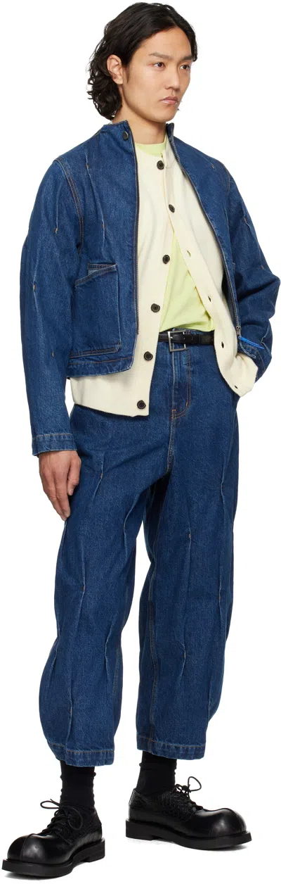 Ader Error Jeans With Belt Loops In Blue