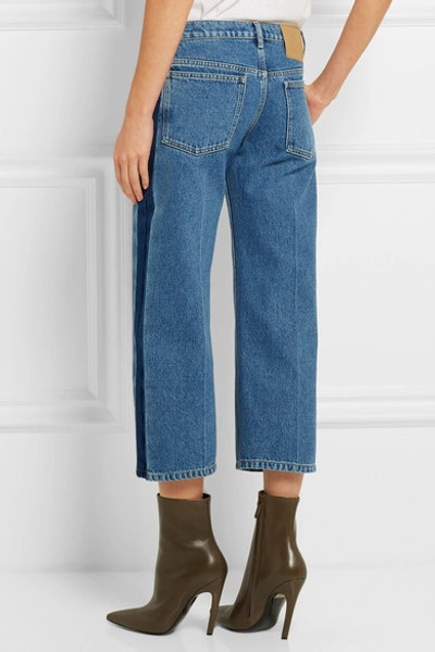 Balenciaga Rockabilly Cropped High-rise Straight-leg Jeans In Blue |  ModeSens