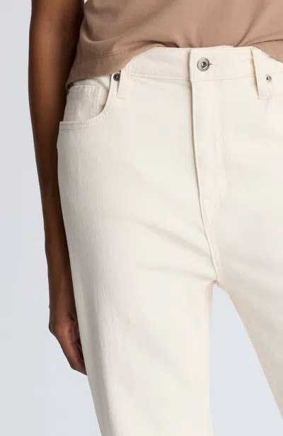 Kenneth Cole High Rise Straight Leg Wide Cuff Denim Jeans In Multicolor