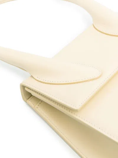 Jacquemus Le Grand Chiquito Leather Handbag In Ivory