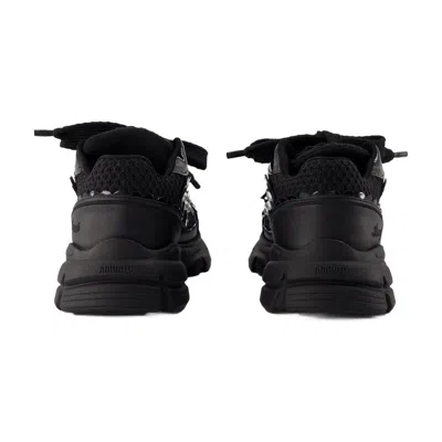 Axel Arigato Marathon Flwr Runner Sneakers In Black