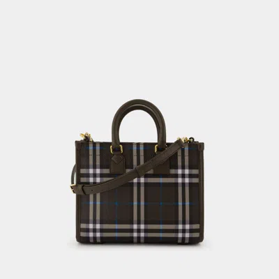 Burberry Freya Mini Shopping Bag - Synthetic - Multi In Grey
