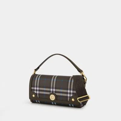 Burberry Small Note Crossbody In Grey