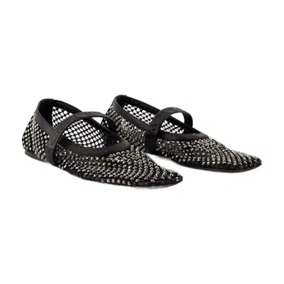 Marni Mary Jane Ballet Flats In Black Polyuretan In Black