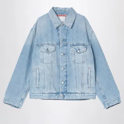 Acne Studios Distressed Relaxed Fit Denim Jacket