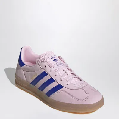 Adidas Originals Gazelle Indoor Sneakers In Pink And Blue