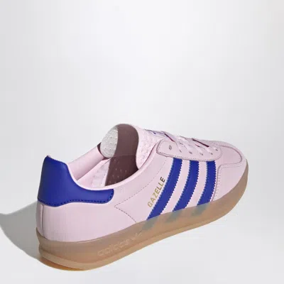 Adidas Originals Gazelle Indoor Sneakers In Pink And Blue