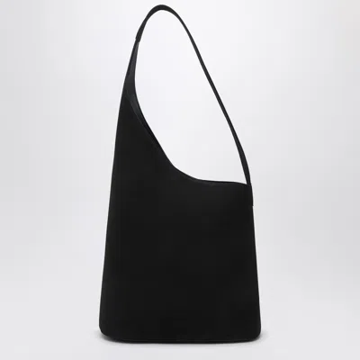 Aesther Ekme Denim Lune Suede Top Handle Bag