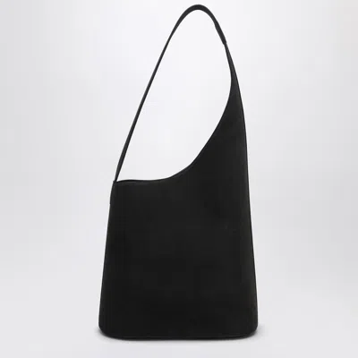 Aesther Ekme Denim Lune Suede Top Handle Bag