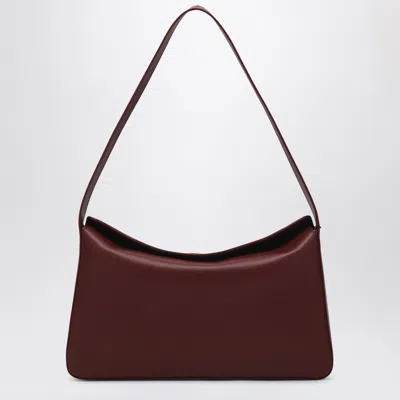 Shop Aesther Ekme Borsa Soft Baguette Bordeaux In Leather