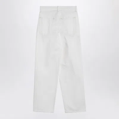 Agolde White Jeans In Regenerated Denim