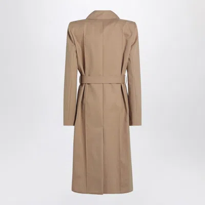 Alexander Mcqueen Alexander Mc Queen Beige Trench Coat With Belt
