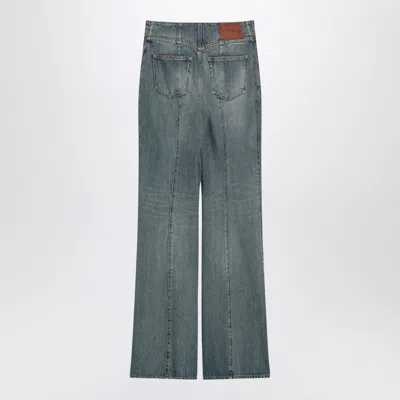 Alexander Mcqueen Alexander Mc Queen Flared Jeans With Turn Ups At The Waist