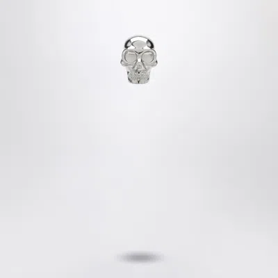 Alexander Mcqueen Alexander Mc Queen Skull Earring In Palladium