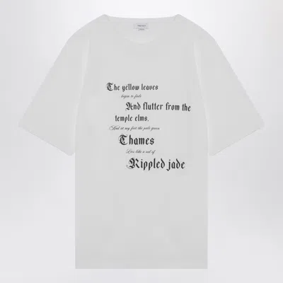 Alexander Mcqueen Text-print T-shirt Clothing In White