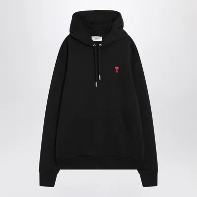 Ami Alexandre Mattiussi Hoodie Sweatshirt With Red Ami De Coeur Patch