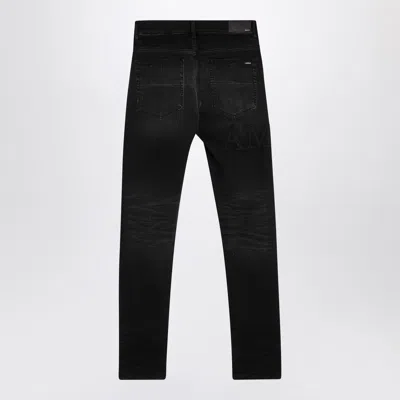 Amiri Vintage Black Skinny Jeans With Logo Embroidery