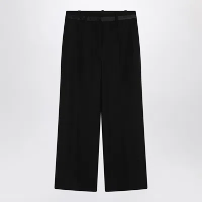 Shop Anine Bing Black Louisa Wool Trousers
