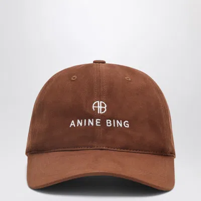 Anine Bing Jeremy Baseball Cap In Dark Camel