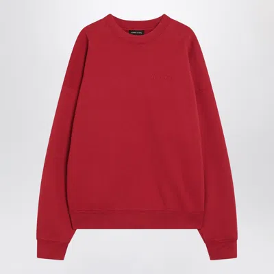 Anine Bing Miles Oversized Embroidered Cotton-jersey Sweatshirt