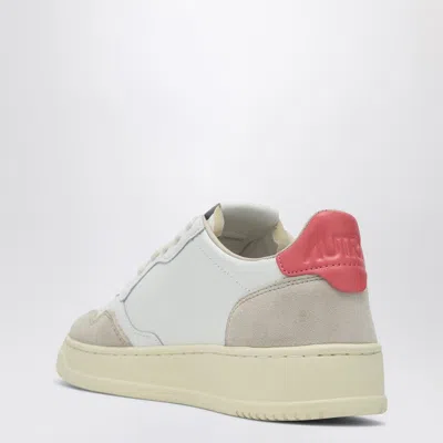 Autry Medalist Sneakers In White/sand Leather And Suede