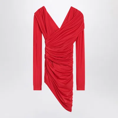 Balenciaga Draped Mini Dress