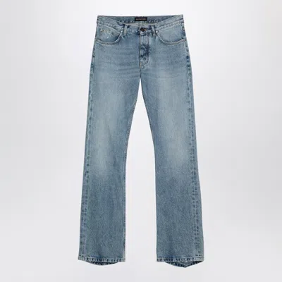 Balenciaga Light Jeans With Distressed Hem