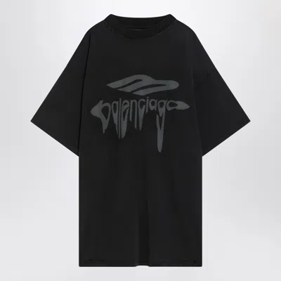 Balenciaga 3d Liquified Effect Cotton T-shirt